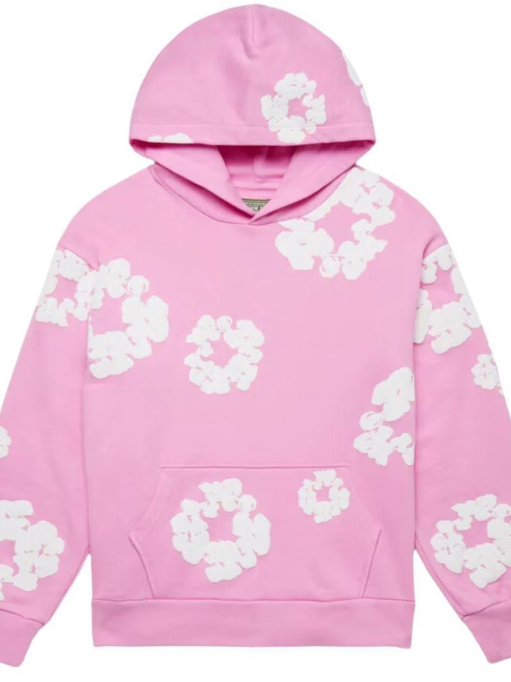 Girls' Pink Floral Graphic Hoodie Sweatshirt